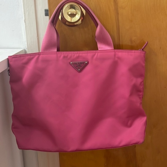 Prada Handbags - Prada pink tessuto with strap